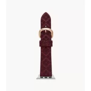 Image of Kate Spade New York Womens Jacquard Band For Apple Watch, 38/40/41Mm - Burgundy