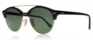 image of Ray-Ban RB4346 Sunglasses Black / Gold 901 51mm