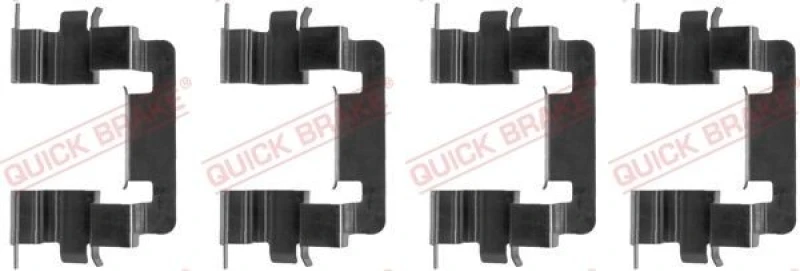 Image of QUICK BRAKE Brake pad fitting kit QUICK BRAKE 109-1278
