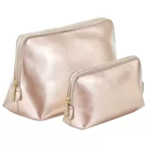 image of Boutique Toiletry Bag (M) (Rose Gold) - Bagbase