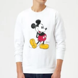 Disney Mickey Mouse Classic Kick Sweatshirt - White - XXL