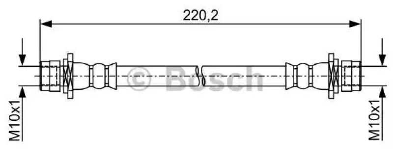 Image of Bosch 1 987 481 935 Brake Hose Brake Hose (83)