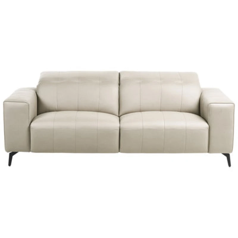 Image of Beliani Sofa 3 Seater Ommel Faux Leather Light Beige