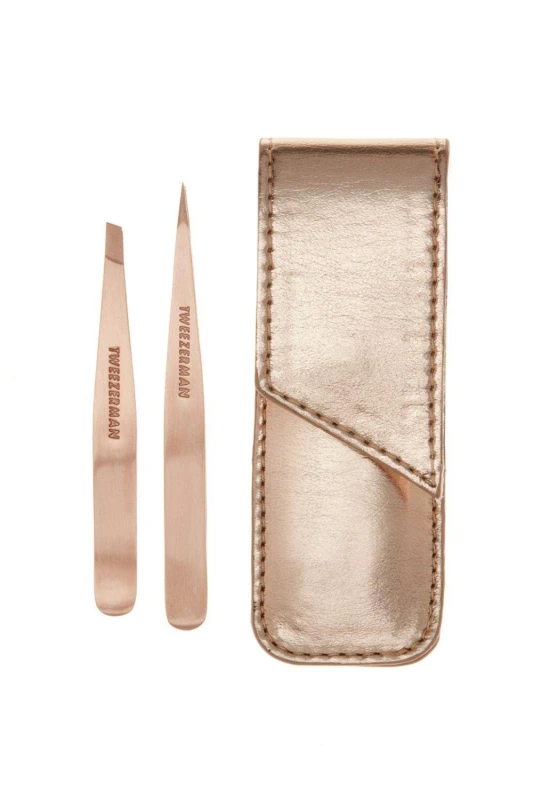 Image of Tweezerman Petite Tweeze Set Rose Gold Rose Bronze female