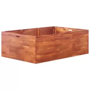 image of Garden Raised Bed Acacia Wood 150x100x50cm Vidaxl Brown