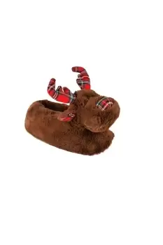 Image of Tartan Reindeer Slippers