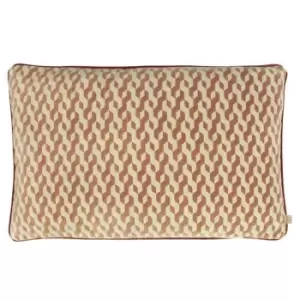 Image of Kai Dione Geometric Cushion Cover (One Size) (Ember)