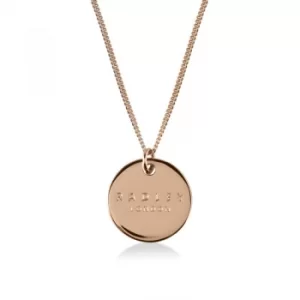 image of Ladies Radley Rose Gold Plated Sterling Silver Broad Street Necklace