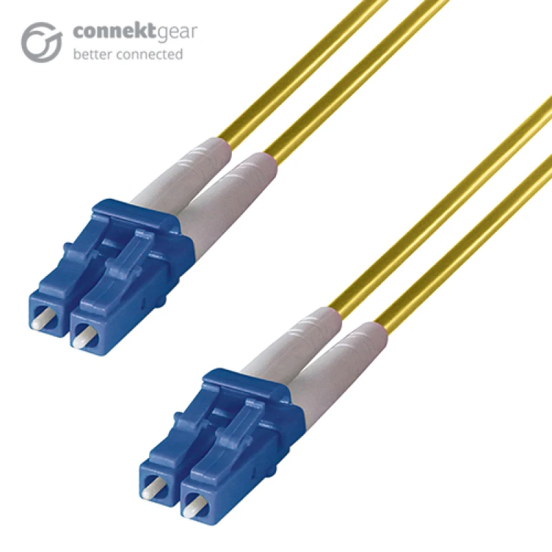 Image of GROUPGEAR connektgear 5m Duplex Fibre Optic Single-Mode Cable OS2 9/125 Micron LC to LC Yellow 10-14 working days non cancellable non returnable 32-00