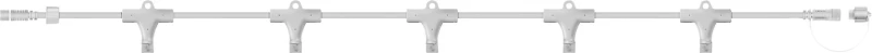 Image of EAGLE-CON Easy-Connect 5 Way Multi Splitter Connectors Rubber Cable - White ELV-364517