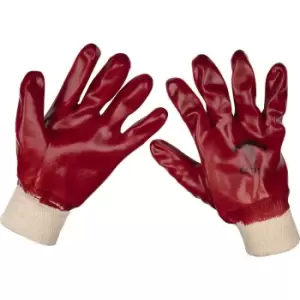 Image of 120 PAIRS - XL General Purpose PVC Gloves - Knitted Wrists - Waterproof