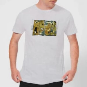 image of The Flintstones Vintage Mens T-Shirt - Grey - S