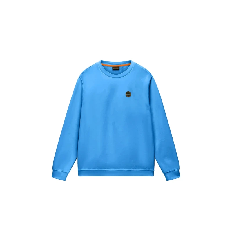 Image of Sweatshirt Napapijri French Terry Badge Bleu Male M