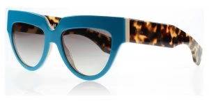 image of Prada PR29PS Sunglasses Turquoise / Tortoise / Peach SL00A7 52mm