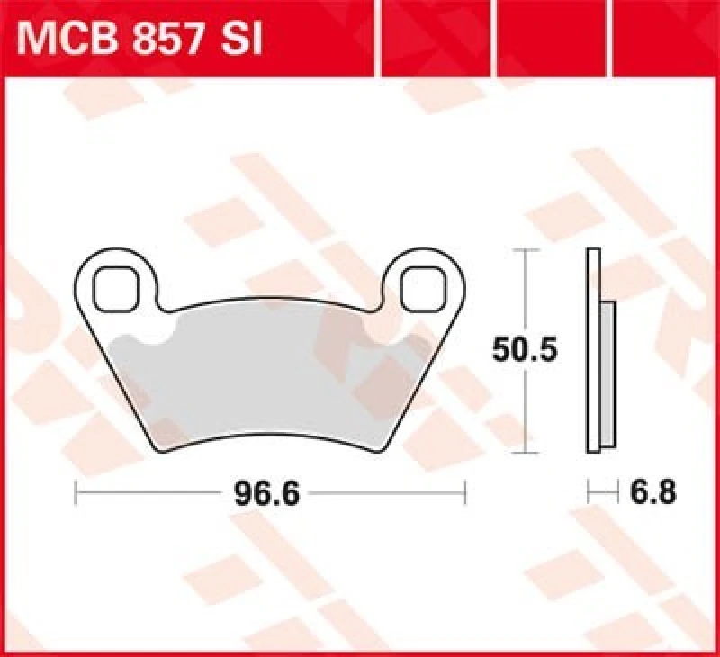 Image of TRW MCB857SI Brake pad set Brake Pad Set,disc brake (402)
