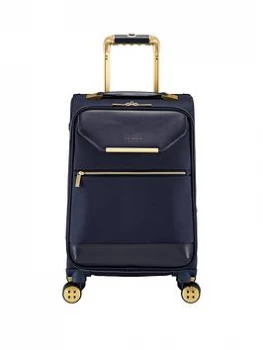 Image of Ted Baker Albany Small 4 Wheel Navy Suitcase