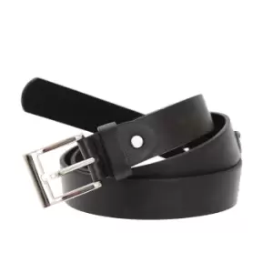 image of Forest Belts Mens 1.1" Bonded Leather Belt (XX-Large (44a-48a)) (Black)