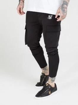 image of SikSilk Athlete Cargo Pants - Black