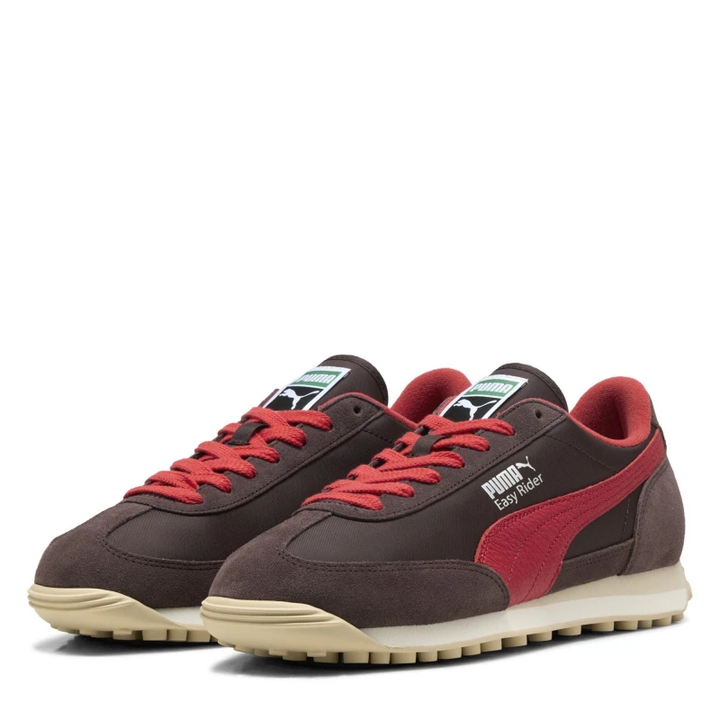 Image of Puma Mens Easy Rider Vintage Low-Top Trainers Chocolate/Apple male 11 (46)