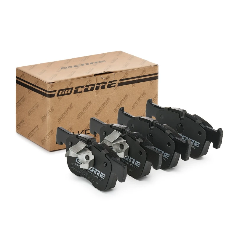 Image of goCORE GCD020518 Brake pad set Front Axle, prepared for wear warning indicator, with piston clip Brake Pad Set,disc brake (402)