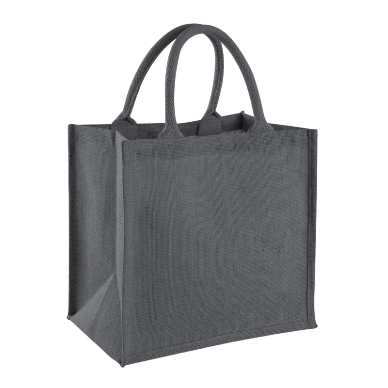 Image of Westford Mill Womens Midi Jute Tote Bag in Mid Grey Mid Grey Female One Size