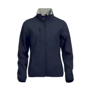 Image of Clique Womens/Ladies Basic Soft Shell Jacket (3XL) (Dark Navy)