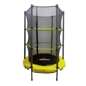 image of Dellonda 55" Mini Trampoline with Safety Enclosure Net