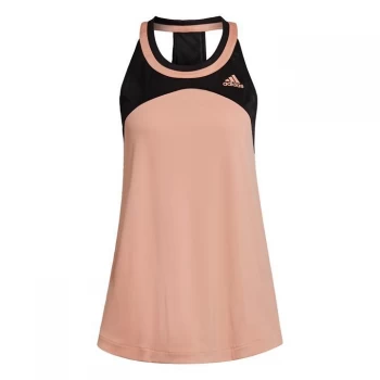 Image of adidas Club Tennis Tank Top Womens - Ambient Blush / Black