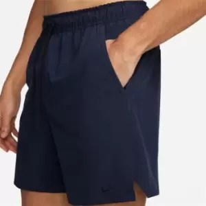 Image of Nike Dri-FIT Unlimited Mens 7 Unlined Woven Fitness Shorts - Blue