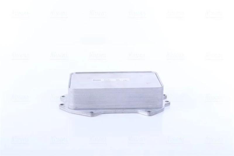 Image of NISSENS 91445 Oil Cooler without gaskets/seals, without filter Aluminium Oil Cooler,engine oil (469)