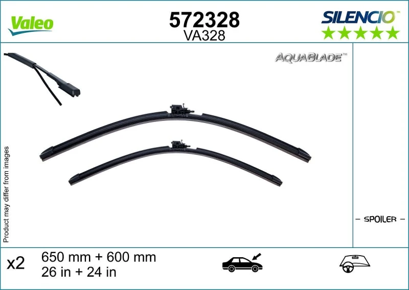 Image of Wiper blade VALEO 572328