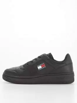 Image of Tommy Jeans Retro Basket Trainers - Black, Size 42, Men