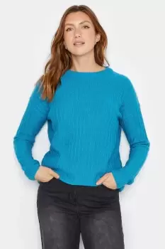 image of Tall Ribbed Long Sleeve Knit Jumper