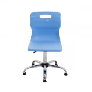 image of TC Office Titan Swivel Senior Chair with Glides 435-525mm, Sky Blue