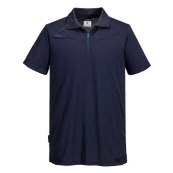 image of Portwest DX4 Short Sleeve Polo Shirt DX410ANRM Colour: All Navy