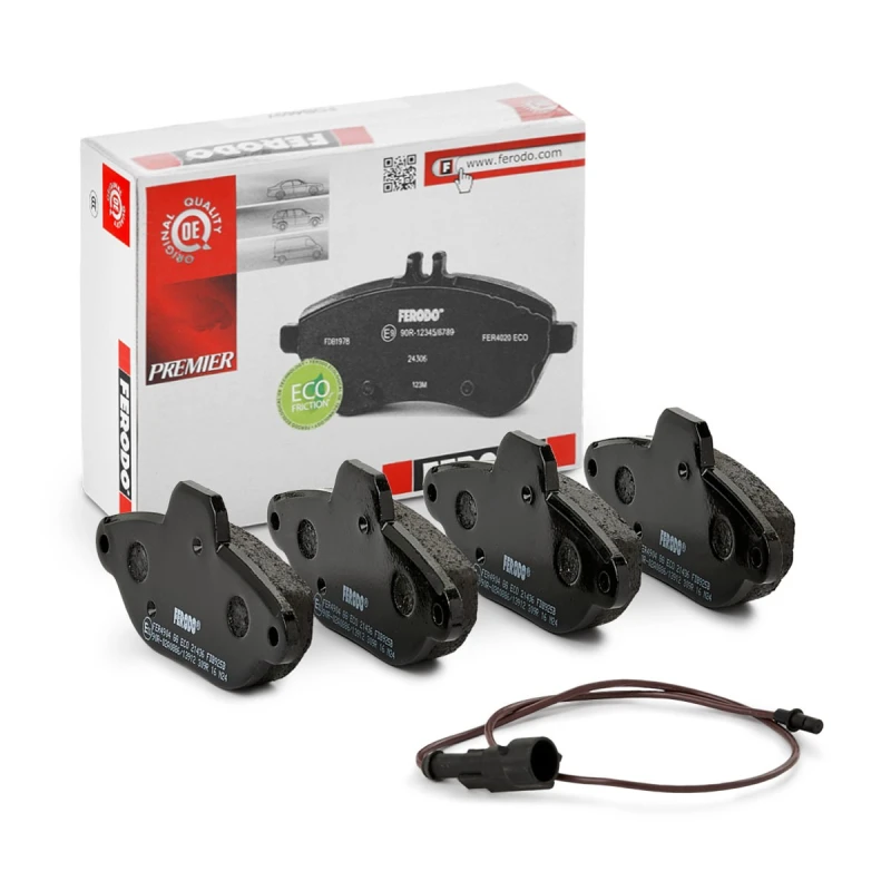 Image of FERODO FDB925B Brake pad set incl. wear warning contact, without accessories Brake Pad Set,disc brake (402)