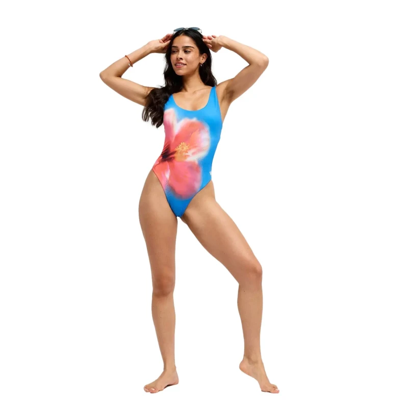 Image of Roxy Womens 1 Piece swimsuit Roxy Hibiscus Daze Bleu Female M