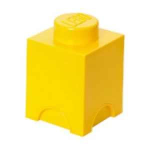 Image of Lego 1 Stud Brick Container - One Size - Yellow