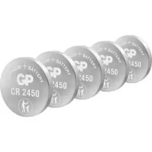 image of GP Batteries GPCR2450-7C5 Button cell CR 2450 Lithium 3 V 5 pc(s)