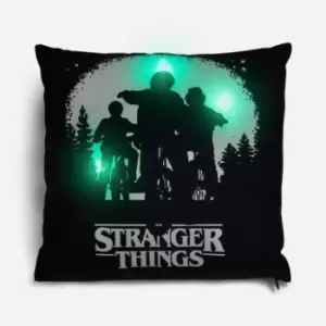 image of Stranger Things Bikes LED Light Up Cushion in Green