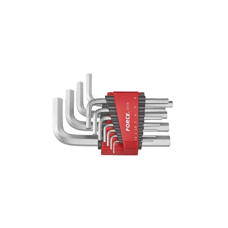 Image of FORCE 5116 Angled Screwdriver Set Number of tools: 11, Spanner Size: 8, 10, 12 Angled Screwdriver Set (6627)