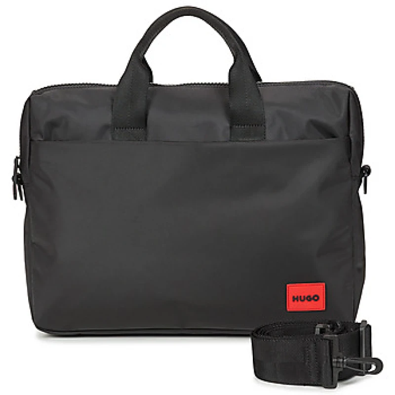 Image of HUGO Ethon 3.0_S d case mens Briefcase in Black