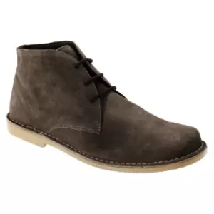 Image of Roamers Mens Real Suede Fulfit Desert Boots (11 UK) (Sand)