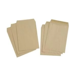 image of Value C4 Pocket Envelope Press Seal Plain Manilla Pack of 250 1850