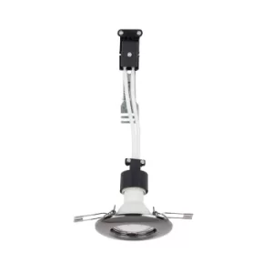 Image of 10 x MiniSun Non-Fire Rated Steel Fixed Downlights in Black Chrome
