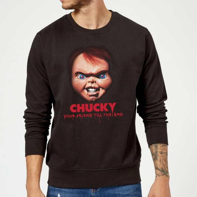 Image of Chucky Friends Till The End Sweatshirt - Black - M