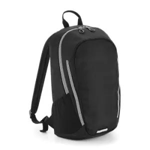 image of Bagbase Urban Trail Backpack (One Size) (Black/Light Grey)