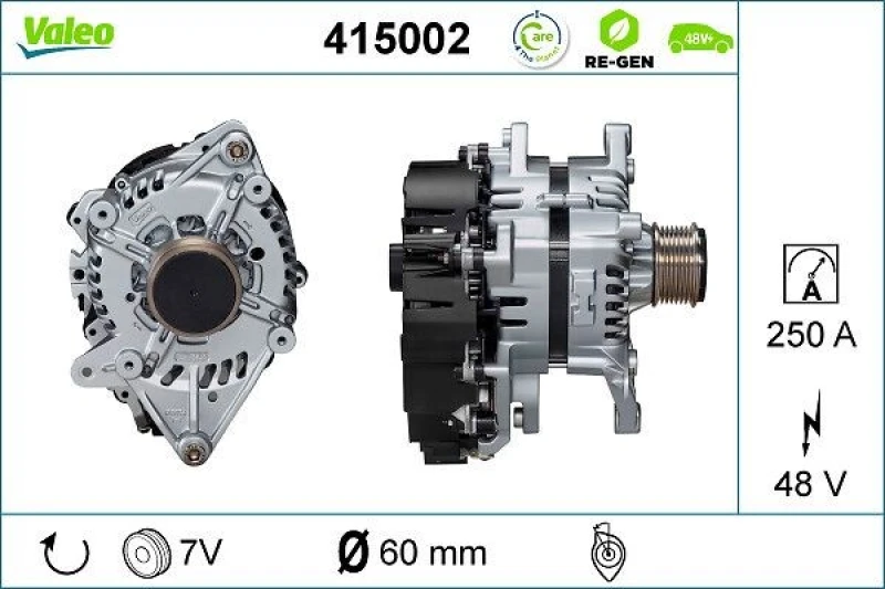 Image of Alternator, starter VALEO 415002