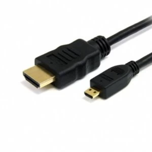 image of 3m High Speed HDMI Cable with Ethernet - HDMI to HDMI Micro - M/M