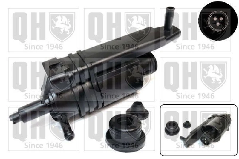 Image of QUINTON HAZELL Windscreen washer pump QUINTON HAZELL QWP072